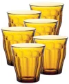 Duralex Set Of 6 Picardie Tumblers In Tangerine