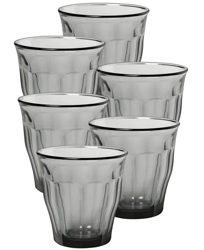 DURALEX PICARDIE GREY TUMBLER -Â 8 3/8 OZ.- SET OF 6