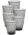 Duralex Picardie Grey Tumbler - 8 3/8 Oz.- Set Of 6 In Gray