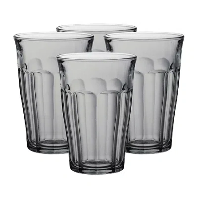 Duralex Picardie Marine Tumbler 4-pc. 12oz. Drinkware Set In Gray