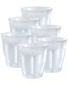 Duralex Set Of 6 Picardie Frosted Tumblers