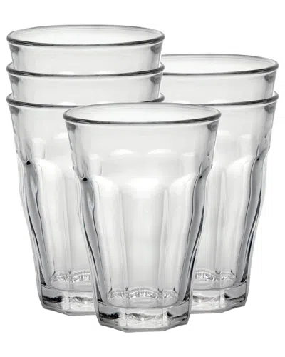 Duralex Set Of 6 Picardie Xl Tumblers In White