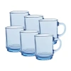 Duralex Versailles 6-pc. 8oz. Coffee Mug Set In Blue