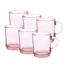 Duralex Versailles 6-pc. 8oz. Coffee Mug Set In Pink