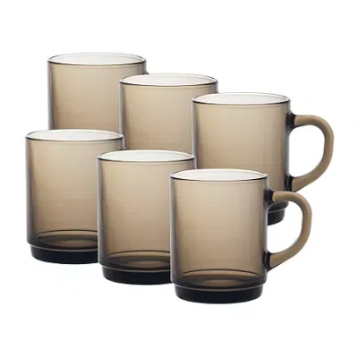 Duralex Versailles 6-pc. 8oz. Coffee Mug Set In Multi