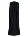 Duran Lantik Draped Maxi Dress In Black