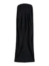 Duran Lantik Draped Maxi Dress In Black