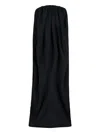 Duran Lantik Draped Maxi Dress In Black