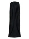 Duran Lantik Draped Maxi Dress In Black