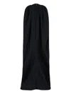 Duran Lantink Draped Neckline Maxi Dress In Black