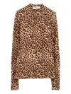 Duran Lantink Leopard Top In Brown