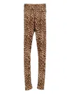 Duran Lantink Leopard Trousers In Brown