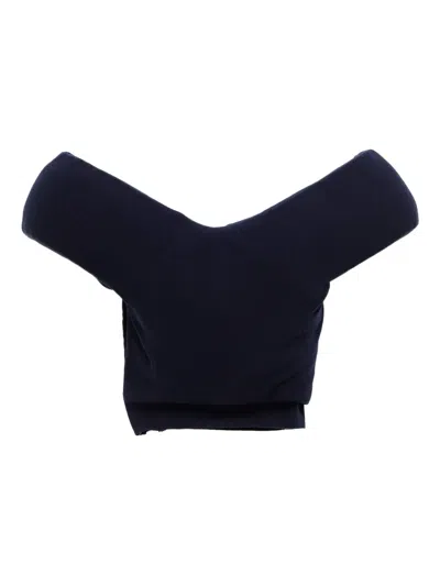 Duran Lantink Off-shoulder Top In Blue