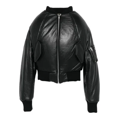 Duran Lantink Padded Bomber Jacket In Black