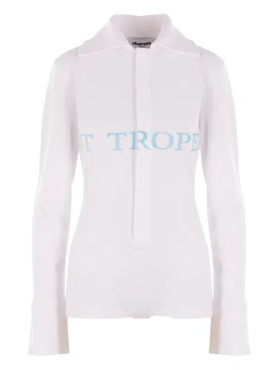 Duran Lantink Piqué Bodysuit In White