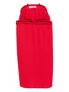 Duran Lantink Pleated Midi Skirt In Red