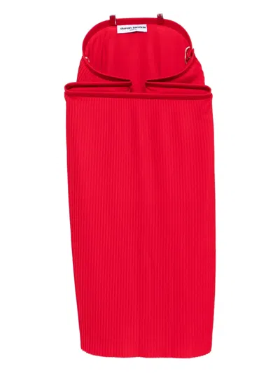 DURAN LANTINK PLEATED MIDI SKIRT