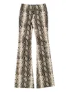 Duran Lantink Snake-print Trousers In Neutral
