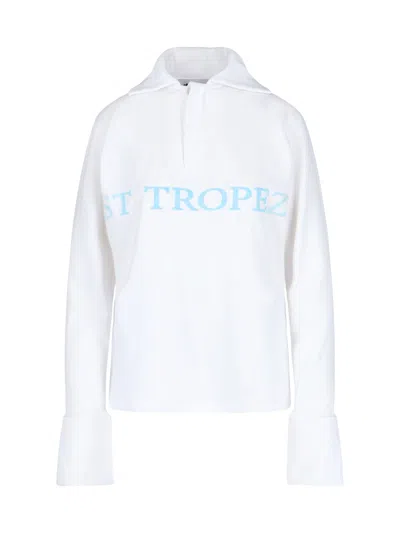 Duran Lantink "st Tropez" Polo Shirt In White