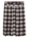 Duran Lantink Tartan-pleated Skirt In Multi