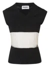 Duran Lantink V-neck Knitted Vest In Black