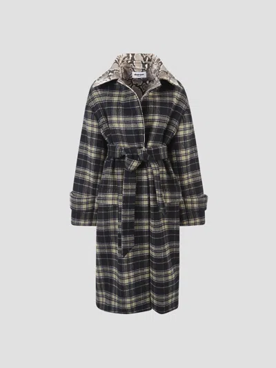 Duran Oversized Wool Jacket In Multi