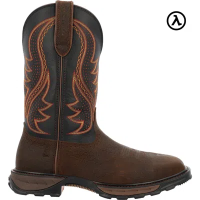 Pre-owned Durango Boots Durango® Men's Maverick Xp™ Ventilated With Insulkul™ Steel Toe Boots Ddb0478 In Brown/black