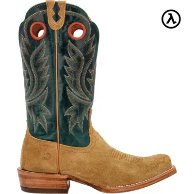 Pre-owned Durango Boots Durango® Men's Prca Collection Roughout Western Boots Ddb0465 - All Sizes - In Goldenrod And Deep Teal