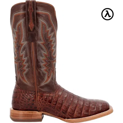 Pre-owned Durango Boots Durango® Prca Collection Caiman Belly Western Boots Ddb0471 - All Sizes - In Cognac And Cigar