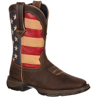Durango Boots Women's Lady Rebel Patriotic Pull On Boot With Flag Sole In Multiple