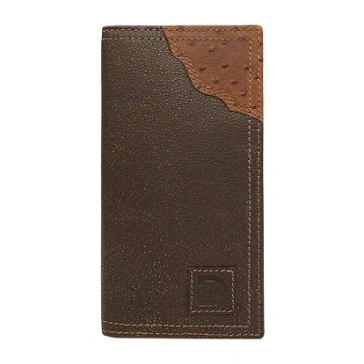Durango Cody Rodeo Mens Checkbook Wallet In Brown