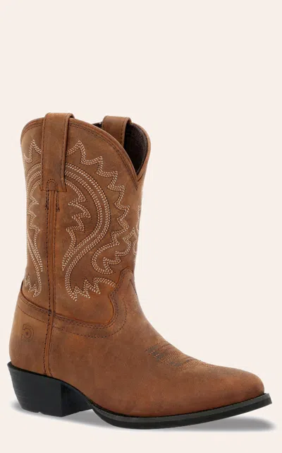 Durango Kid's Brown Shyloh Round Toe Cowboy Boots