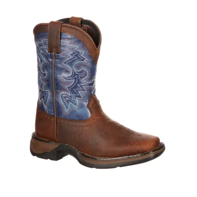 Durango Kids' Lil Rebel Pro Big Kid 8" Western Boot In Dark M In Brown