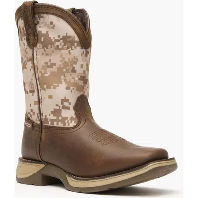 Durango Lil'  Big Kids Desert Camo Western Boot In Brown