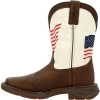 Durango Lil'big Kids Distressed Flag Western Boot In Brown