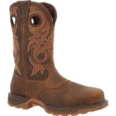 Pre-owned Durango ® Maverick Xp™ Composite Toe Waterproof Western Work Boot In Brown