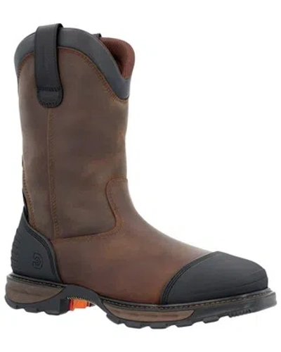 Pre-owned Durango Men's 11&quot; Waterproof Western Work Boot - Steel Toe - Ddb0424 In Brown