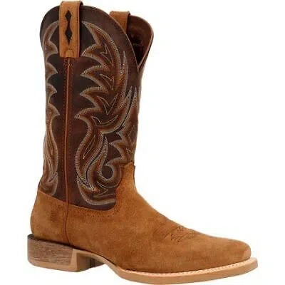 Pre-owned Durango Men's 12" Rebel Pro™ Cutter Western Boot Buckskin/train Brown - Ddb0477,