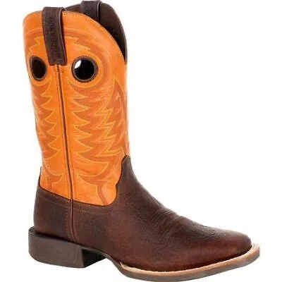 Pre-owned Durango Men's 12" Rebel Pro™ Western Boot Bay Brown/monarch Orange - Ddb0230, Br