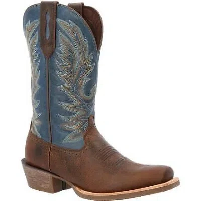 Pre-owned Durango Men's 12" Rebel Pro™ Western Boot Hickory/denim - Ddb0356, Brown And Bl