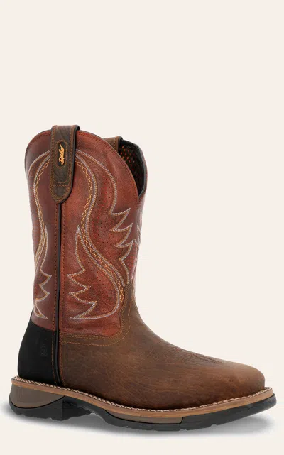 Durango Men's Acorn & Cognac Workin' Rebel Steel Toe Work Boots In Brown
