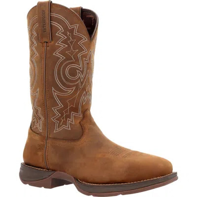 Pre-owned Durango Men's ® Rebel Work™ Steel Toe Waterproof Western Boot Ddb0389 In Brown