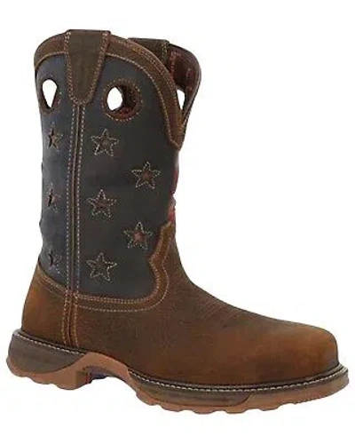 Pre-owned Durango Men's Maverick Waterproof Western Work Boot - Composite Toe - Ddb0366 In Brown