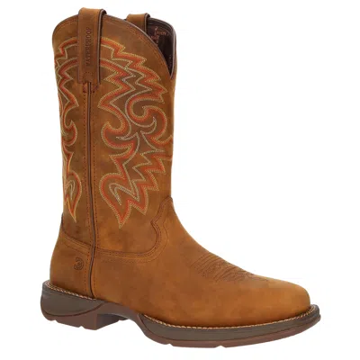 Durango Men's Rebel 12" Waterproof Western Boot In Russet W In Brown