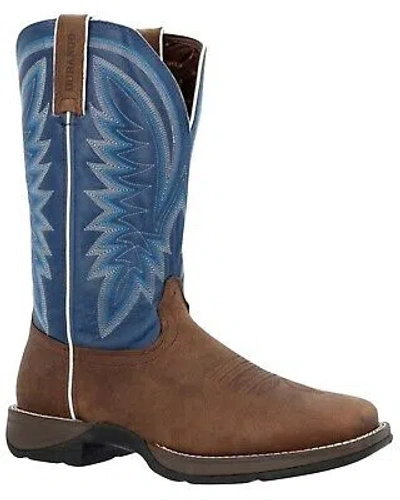 Pre-owned Durango Men's Rebel Performance Western Boot - Square Toe - Ddb0429 In Blue
