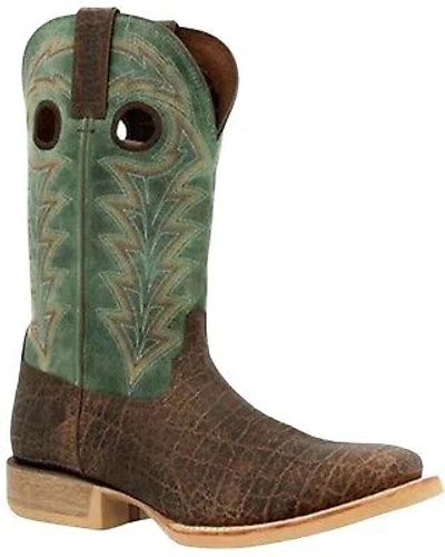 Pre-owned Durango Men's Rebel Pro Elephant Print Western Boot - Broad Square Toe - Ddb0335 In Brown