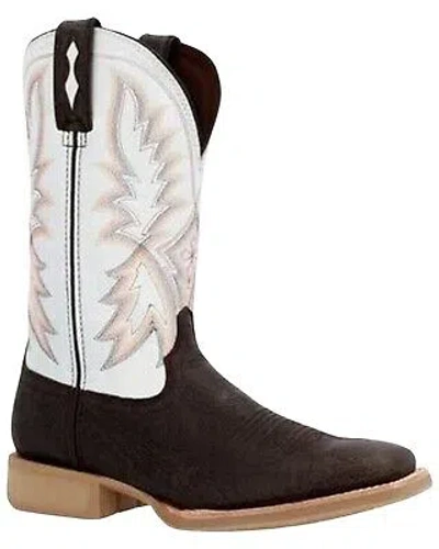 Pre-owned Durango Men's Rebel Pro Lite Western Performance Boot Broad Square Toe - Ddb0360 In White
