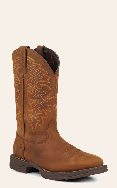 Durango Men's Rebel Russet Brown Square Toe Cowboy Boot