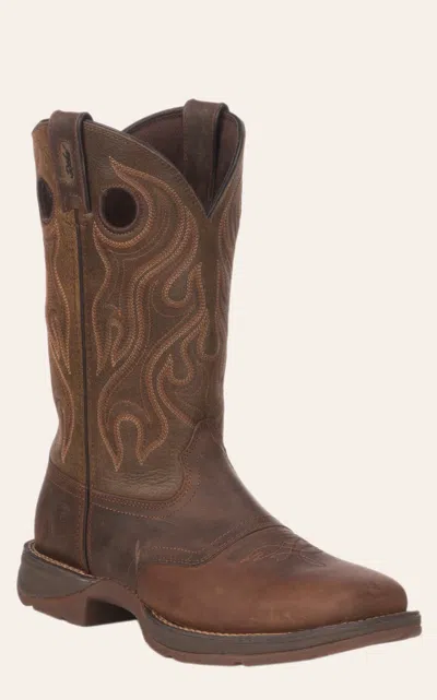 Durango Men's Rebel Sunset Brown Pull On Square Toe Cowboy Boots