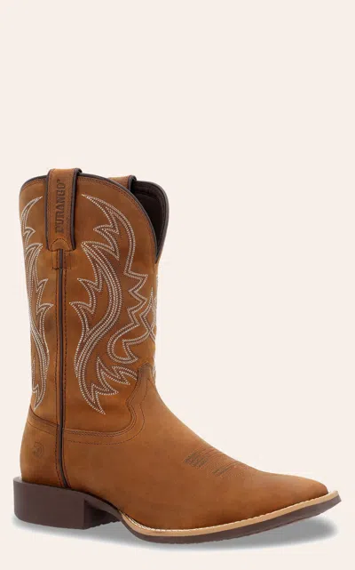 Durango Men's Shyloh Saddie Brown Wide Square Toe Cowboy Boots